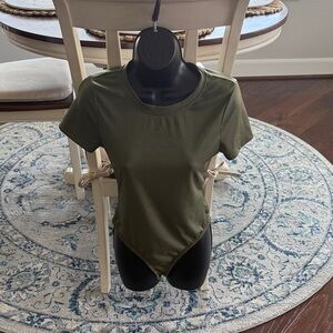 Olive Green Women's bodysuit